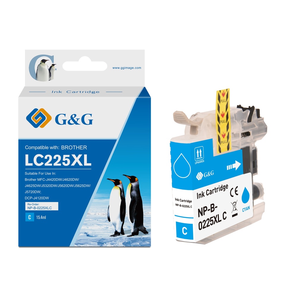 G&G Compatible Brother LC225XLC Ink C