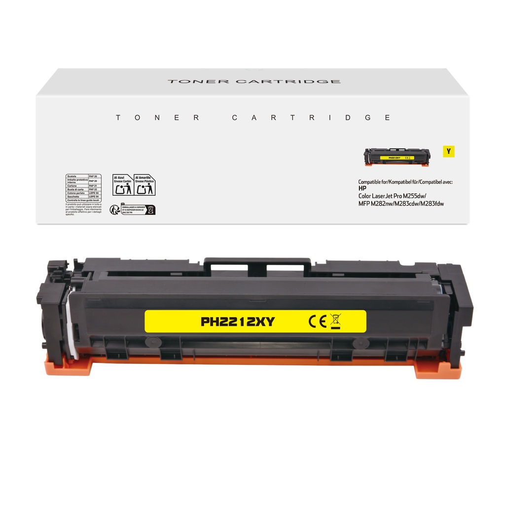 White Box Compatible HP W2212X(207X) Toner Yellow