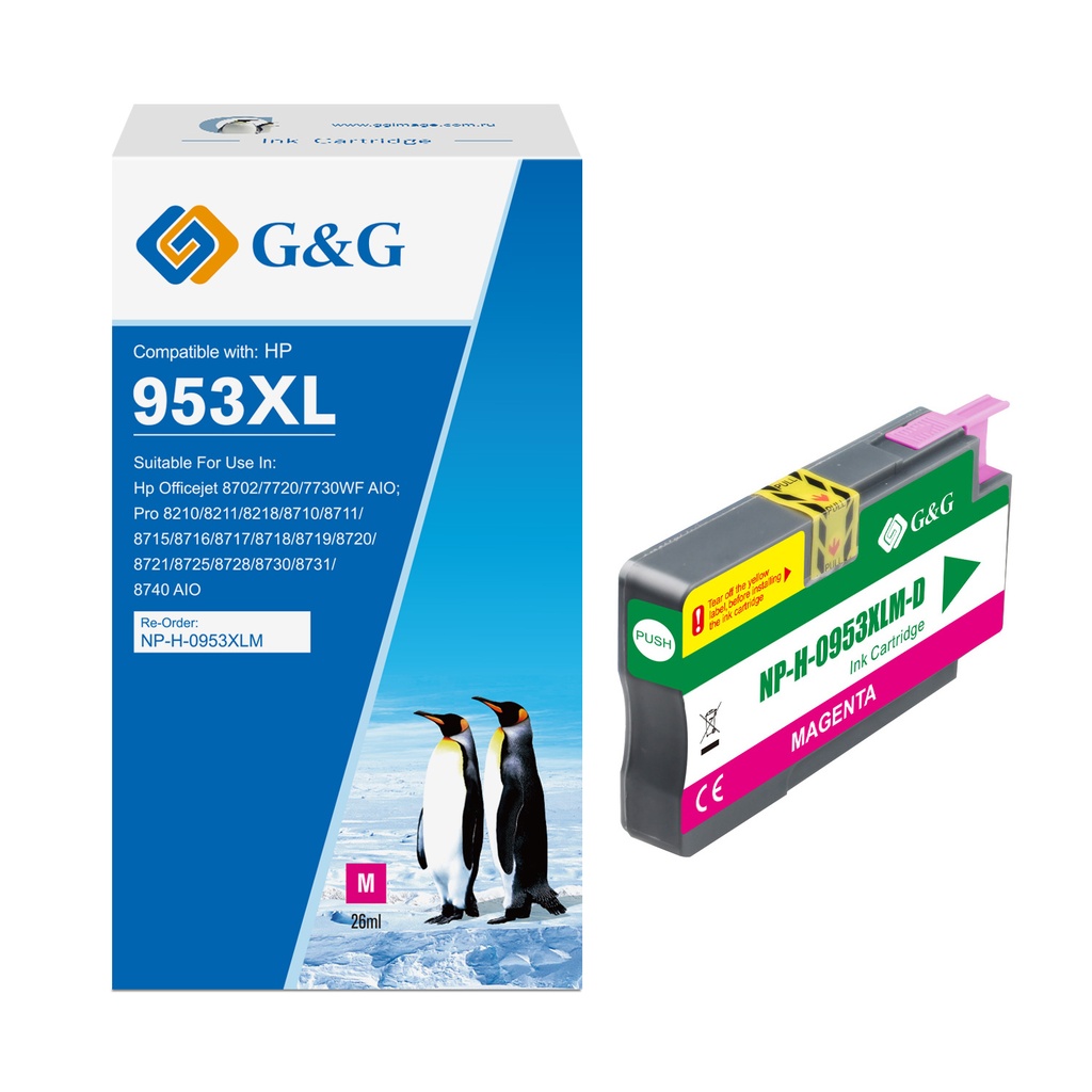 G&G Compatible HP 953XL Magenta Ink M[No Restock]
