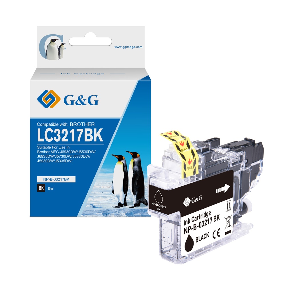 G&G Compatible Brother LC3217BK Ink B