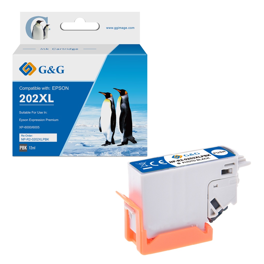 G&G Compatible Epson C13T02H14010 Ink PBK