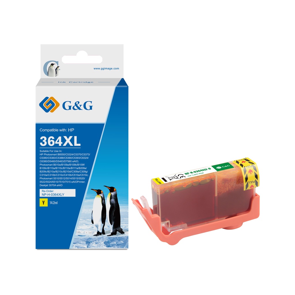 G&G Compatible HP CB325EE (HP364XL) Ink Y