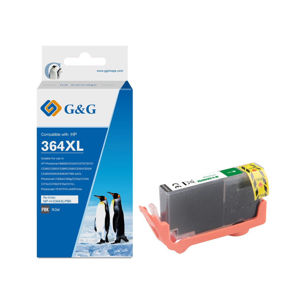 G&G Compatible HP CB322EE (HP364XL) Ink PBK