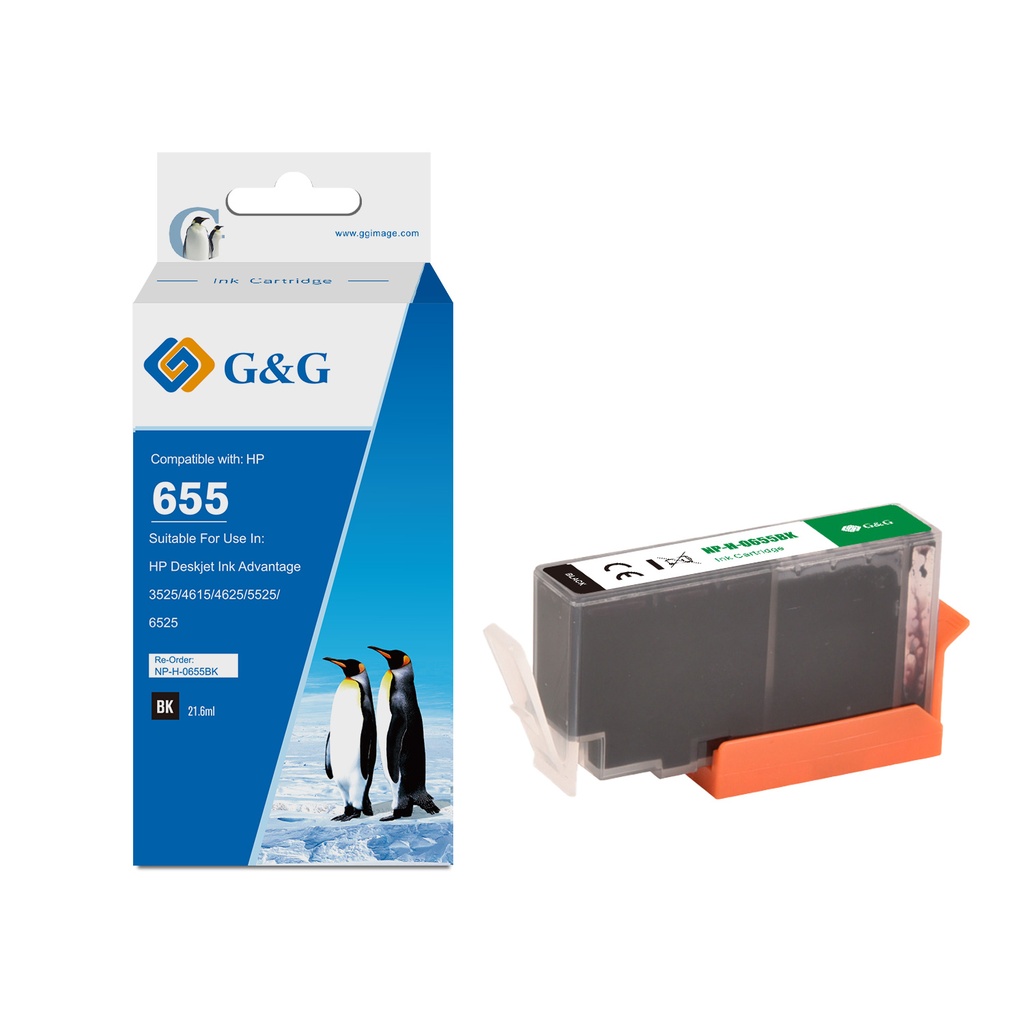 G&G Compatible HP 655 BK Ink B