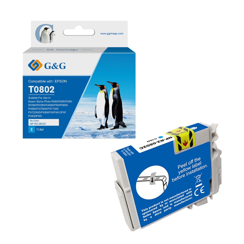 G&G Compatible Epson T0802 Ink C