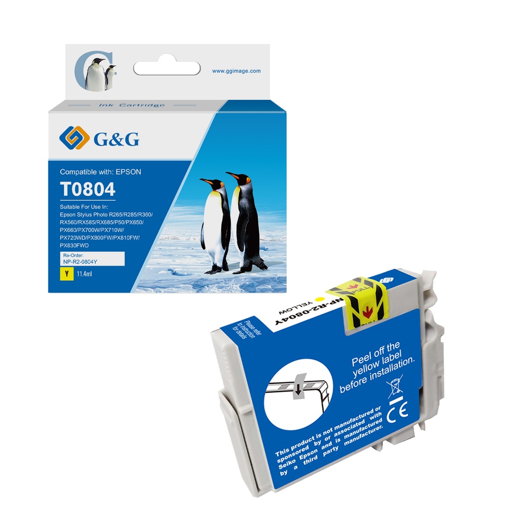 G&G Compatible Epson T0804 Ink Y