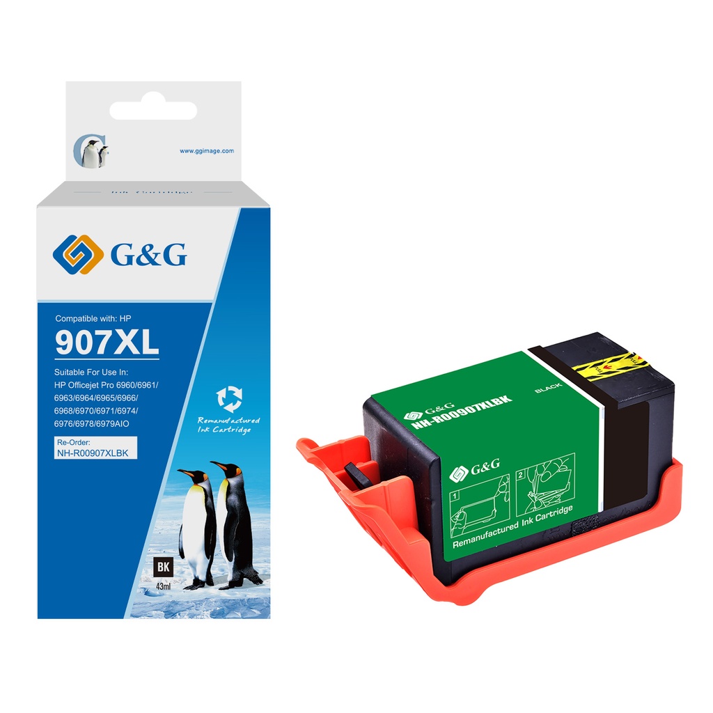 G&G Remanufactured HP 907XXL/903XL Inkjet Cartridge B