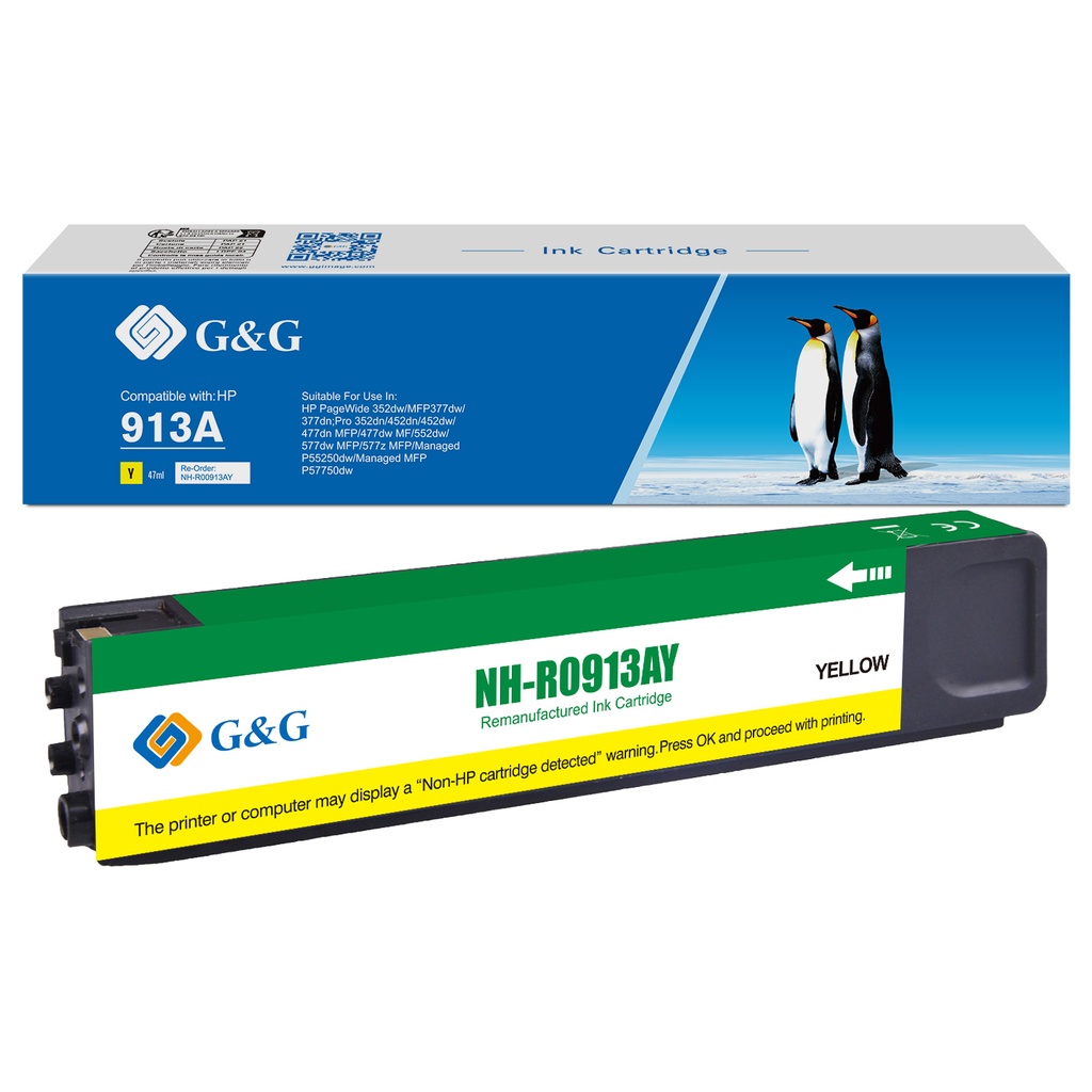 G&G Remanufactured HP F6T79AE (913A) Inkjet Cartridge Y