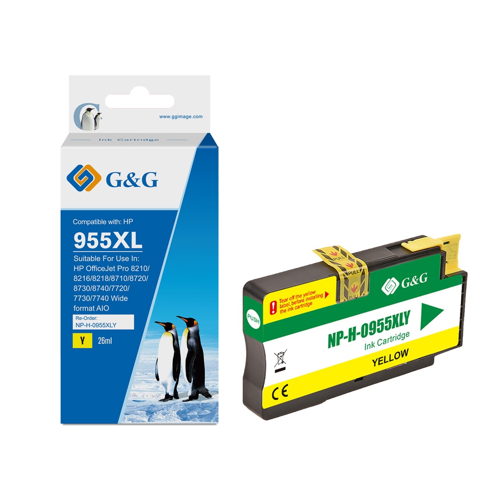 G&G Compatible HP 955XL Inkjet Cartridge Yellow