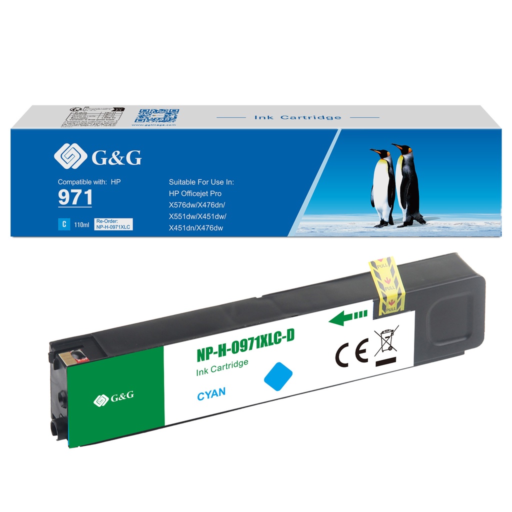 G&G Compatible HP 971XLC Ink C