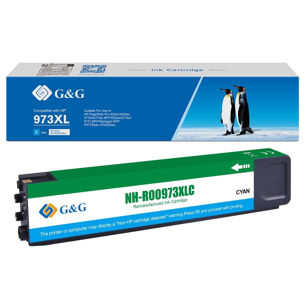 G&G Remanufactured HP F6T81AE (973XL) Inkjet Cartridge C