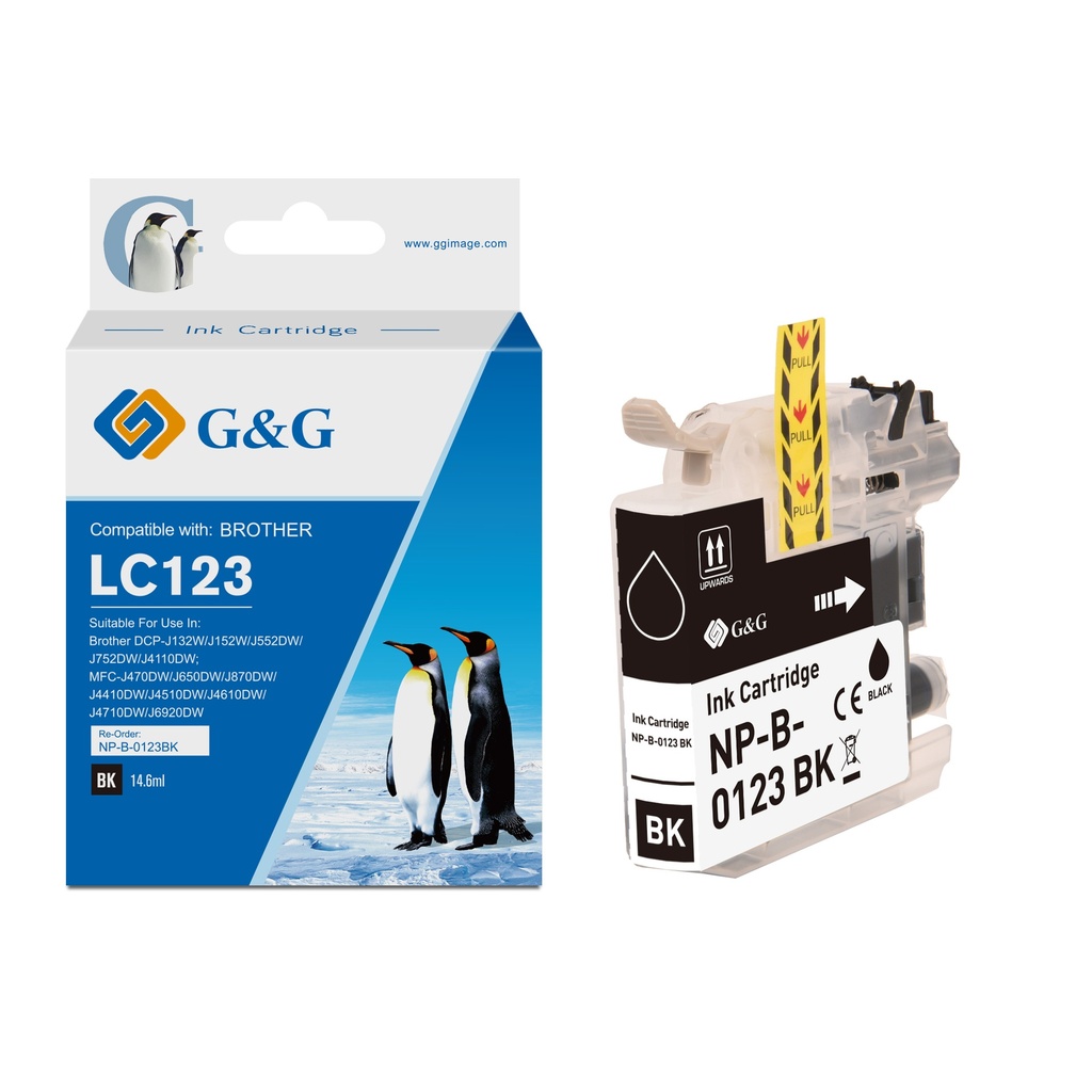 G&G Compatible Brother LC123BK  Ink B