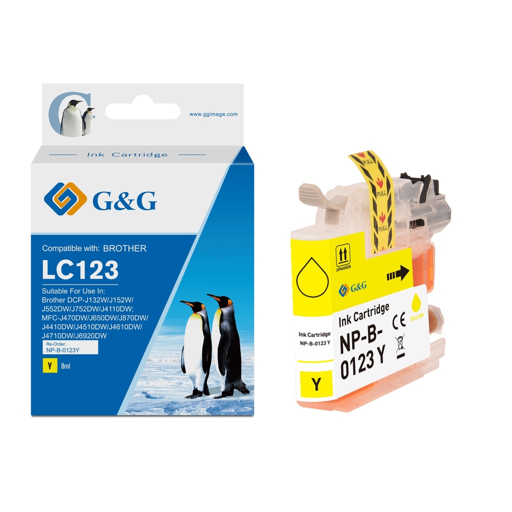 G&G Compatible Brother LC123Y Ink Y