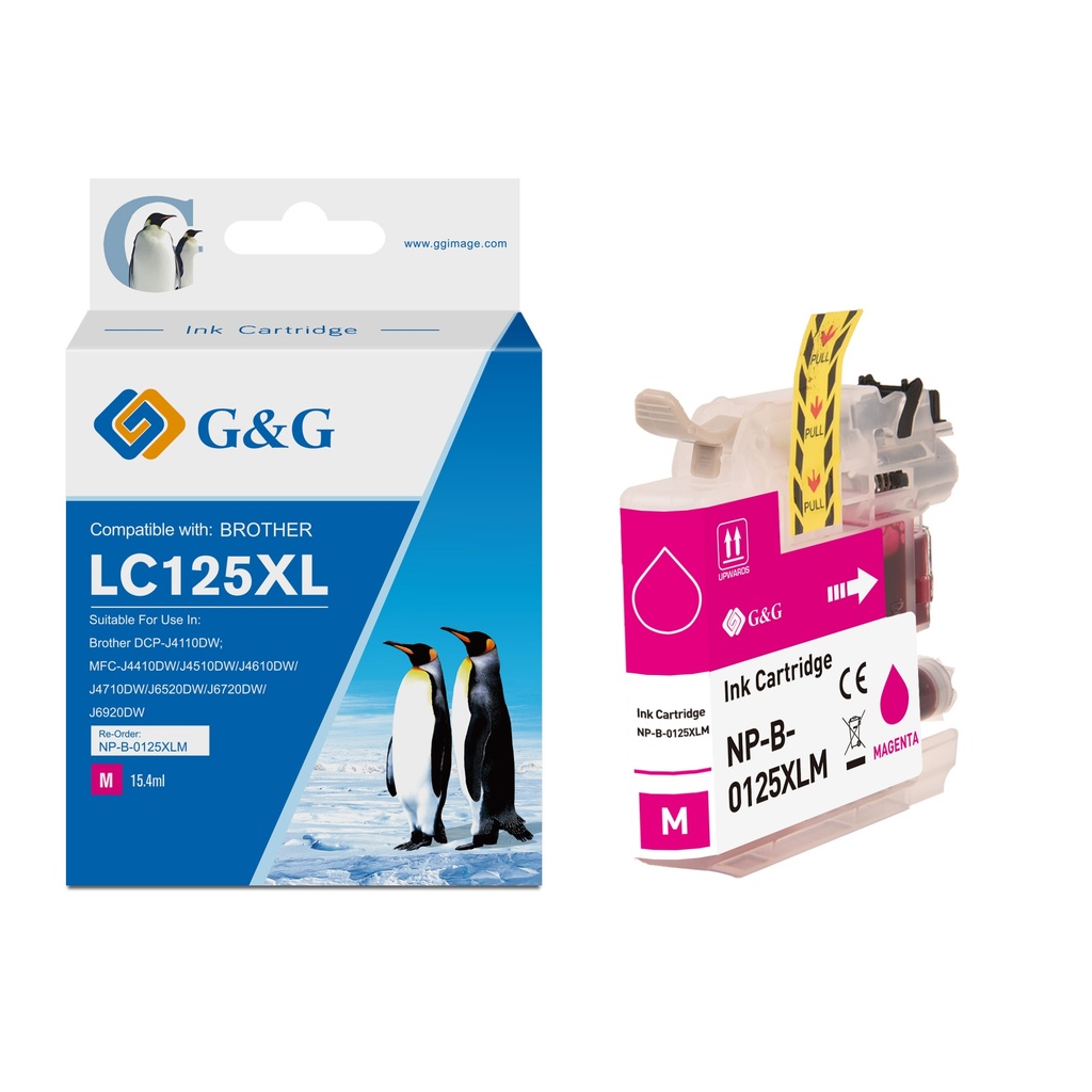 G&G Compatible Brother LC125XLM Ink M