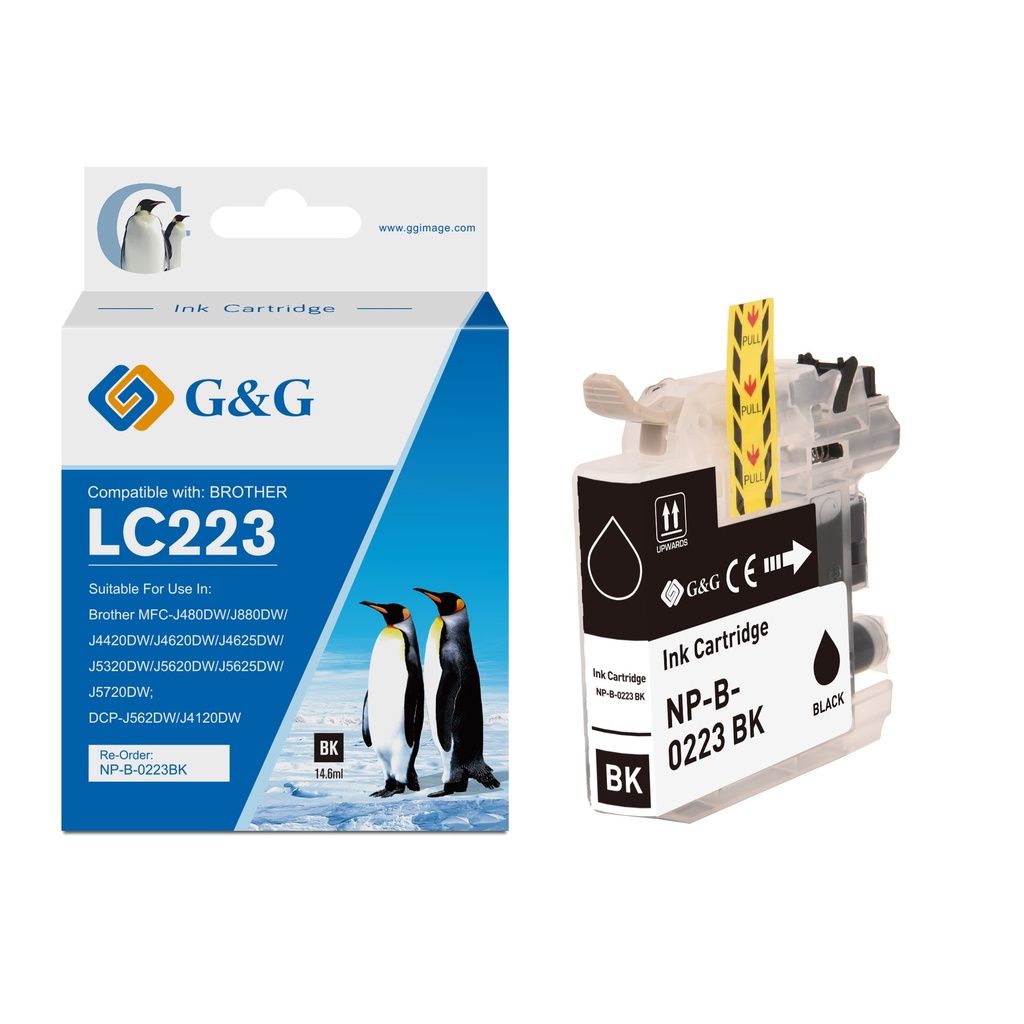 G&G Compatible Brother LC223BK Ink B
