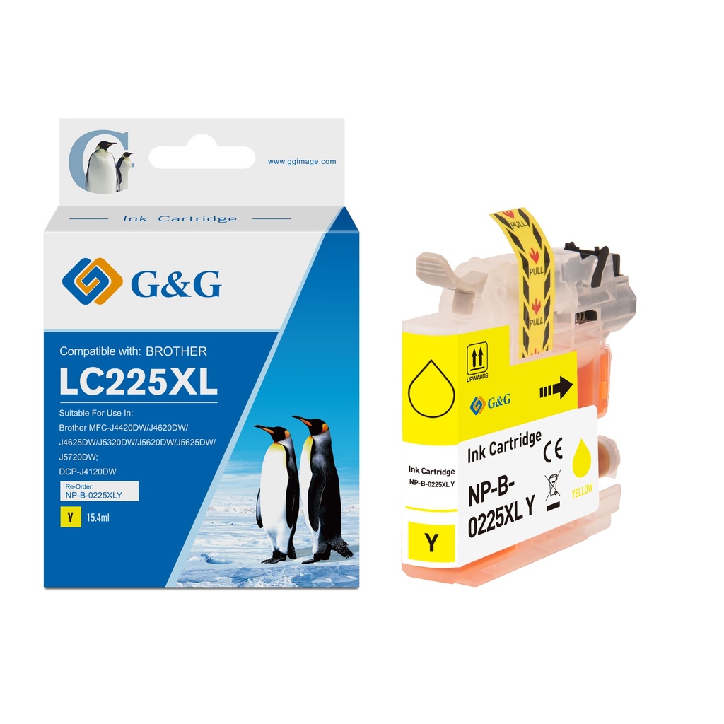 G&G Compatible Brother LC225XLY Ink Y