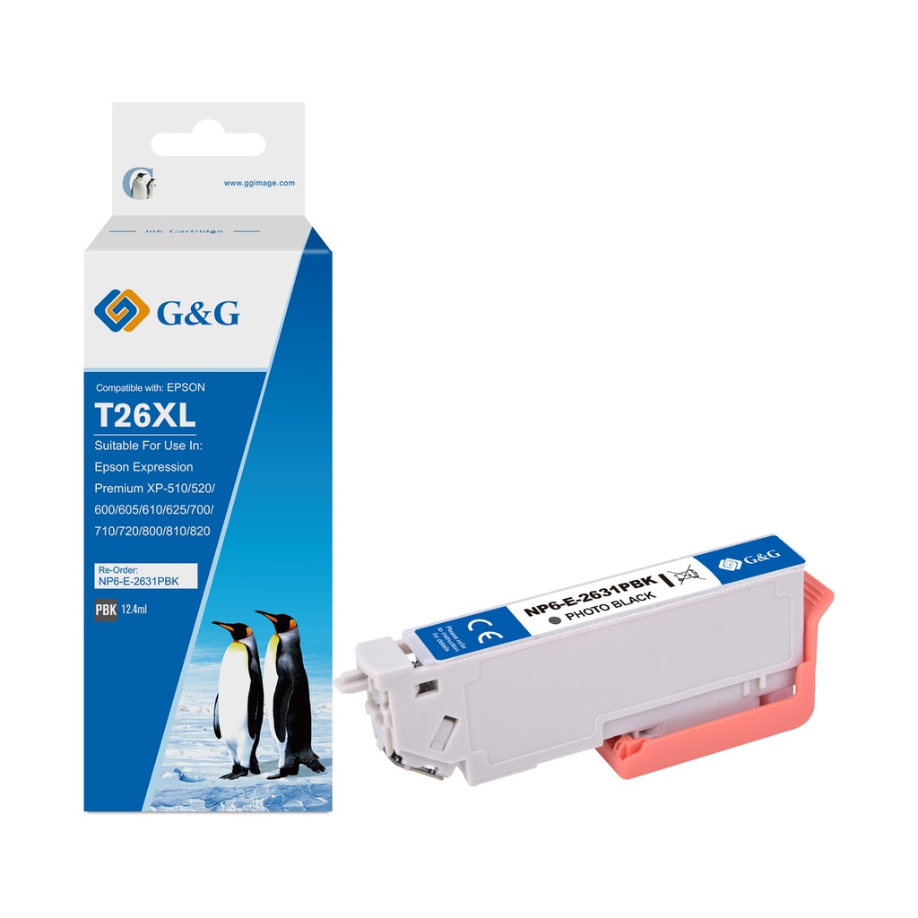 G&G Compatible Epson C13T26314010 Ink PBK