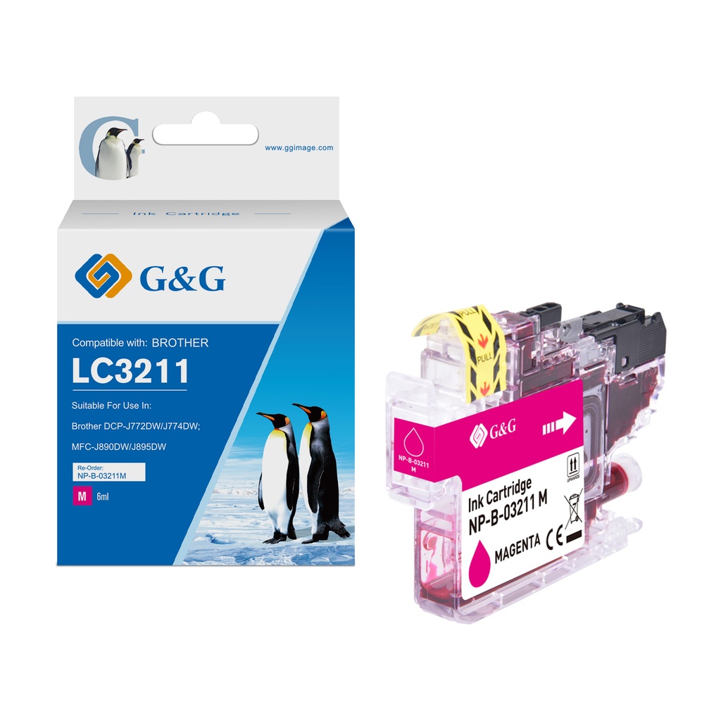 G&G Compatible Brother LC3211M Ink M