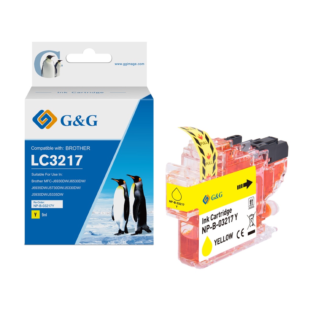 G&G Compatible Brother LC3217Y Ink Y