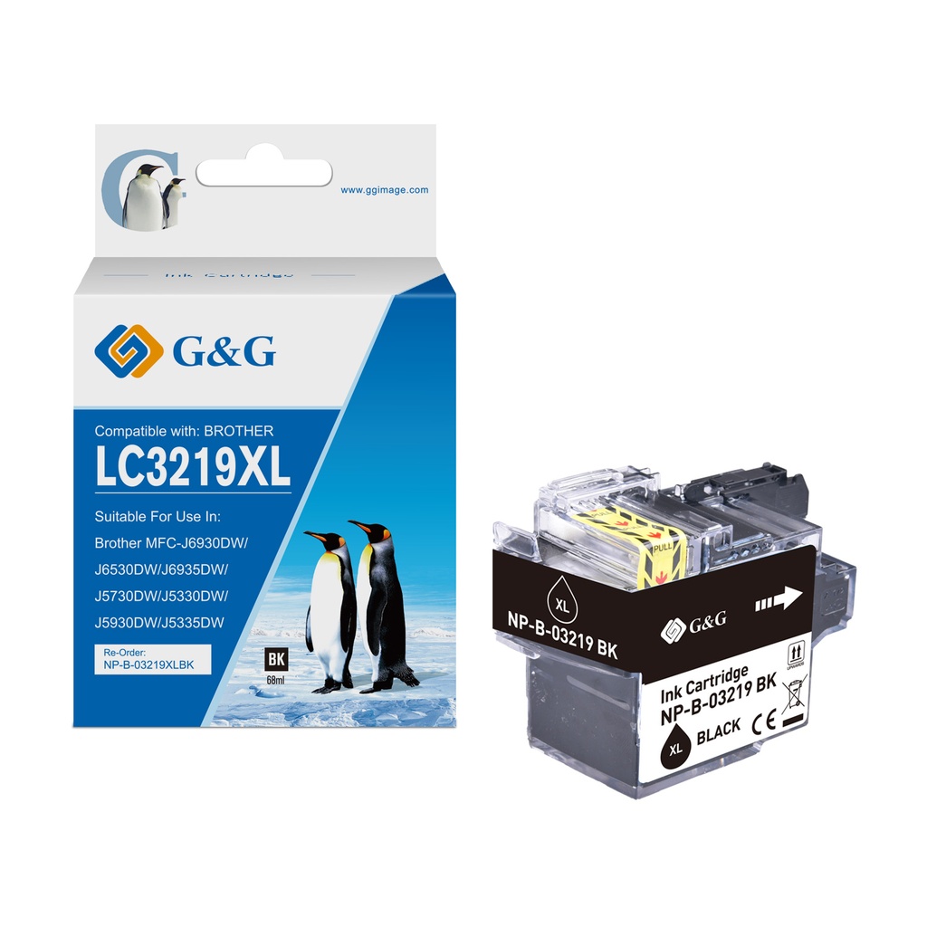 G&G Compatible Brother LC3219XLBK Ink B