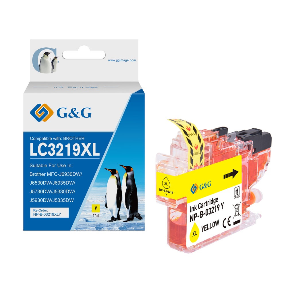 G&G Compatible Brother LC3219XLY Ink Y