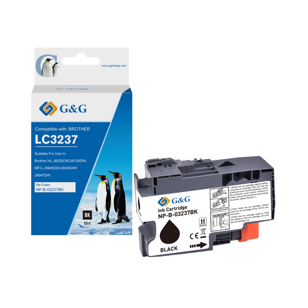 G&G Compatible Brother LC3237BK Ink B