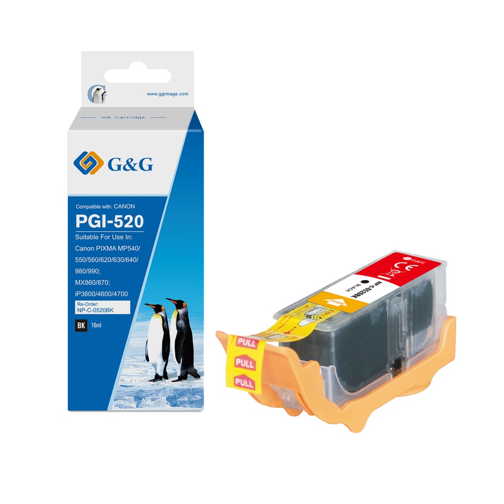 G&G Compatible Canon PGI-520BK(with chip) Ink B
