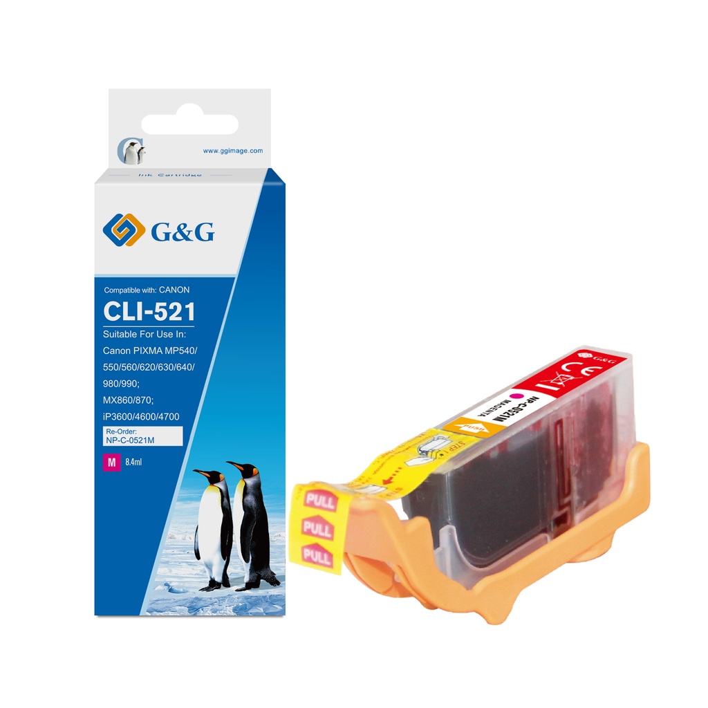 G&G Compatible Canon CLI-521M(with chip) Ink M