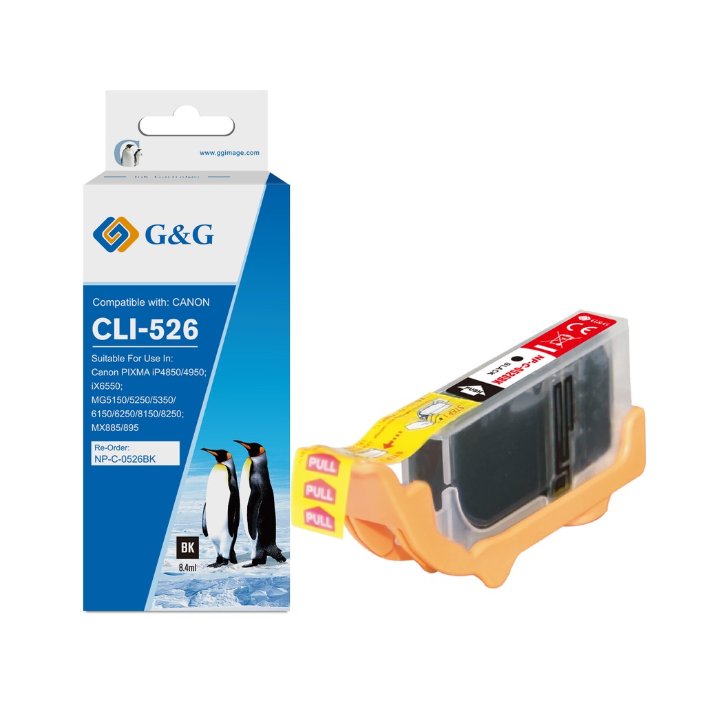 G&G Compatible Canon CLI-526BK Ink B