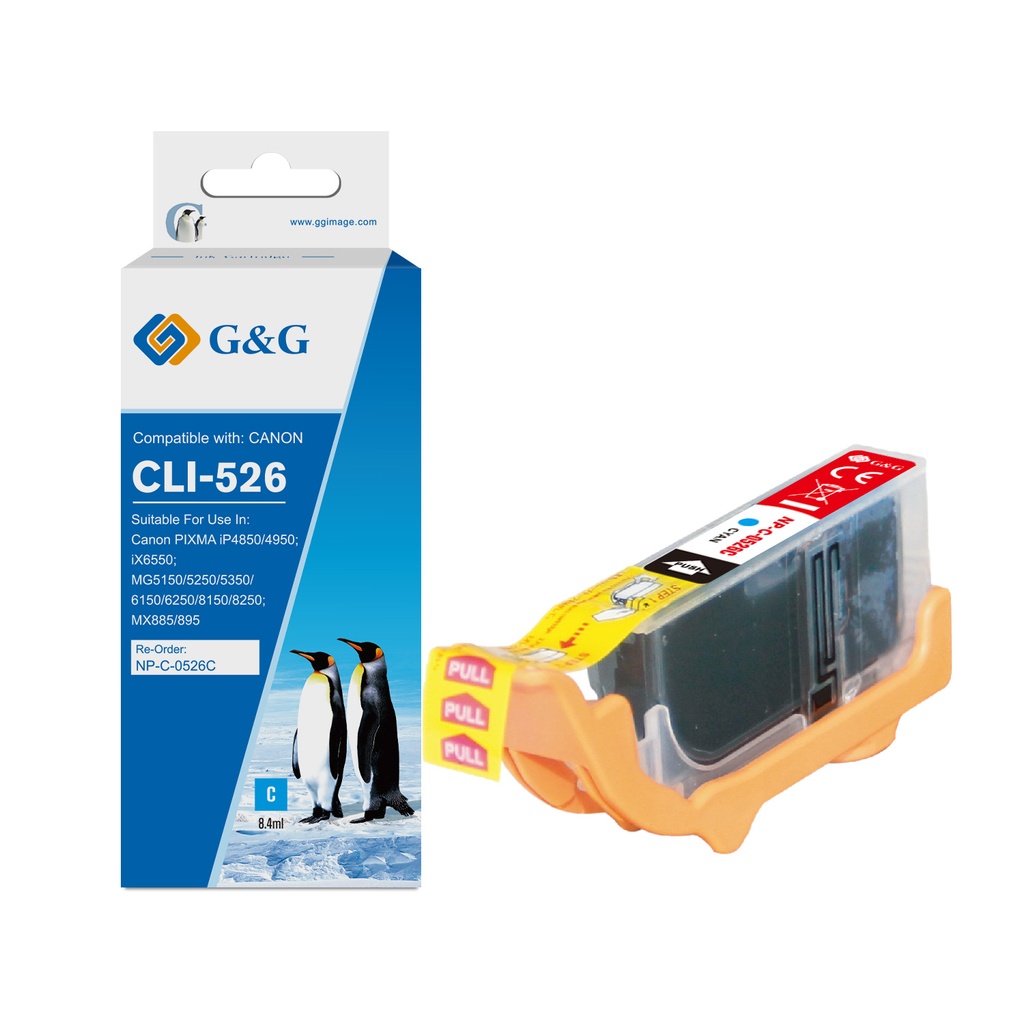 G&G Compatible Canon CLI-526C Ink C