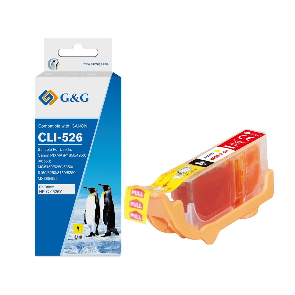 G&G Compatible Canon CLI-526Y Ink Y