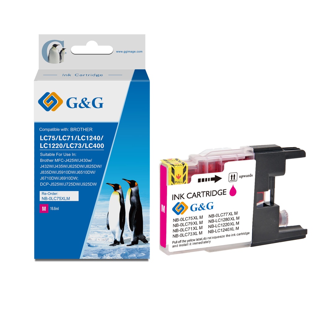 G&G Compatible Brother LC1240/LC1240M Ink M