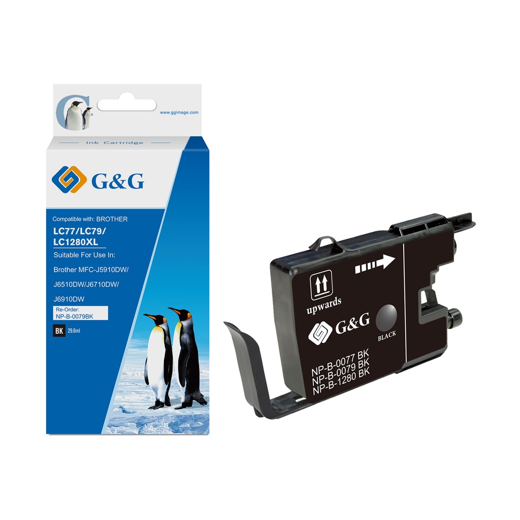 G&G Compatible Brother LC1240/LC1280BK Ink B