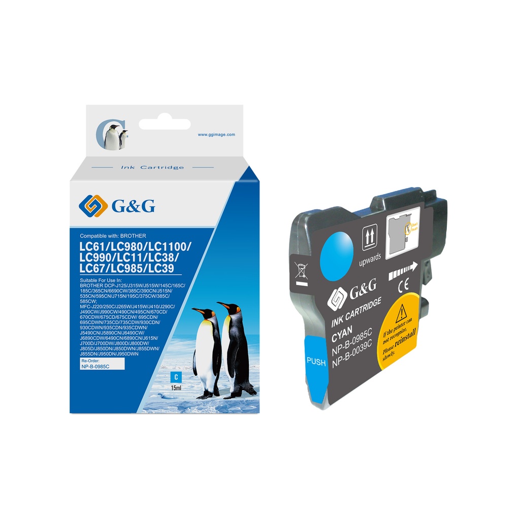 G&G Compatible Brother LC985C Ink C