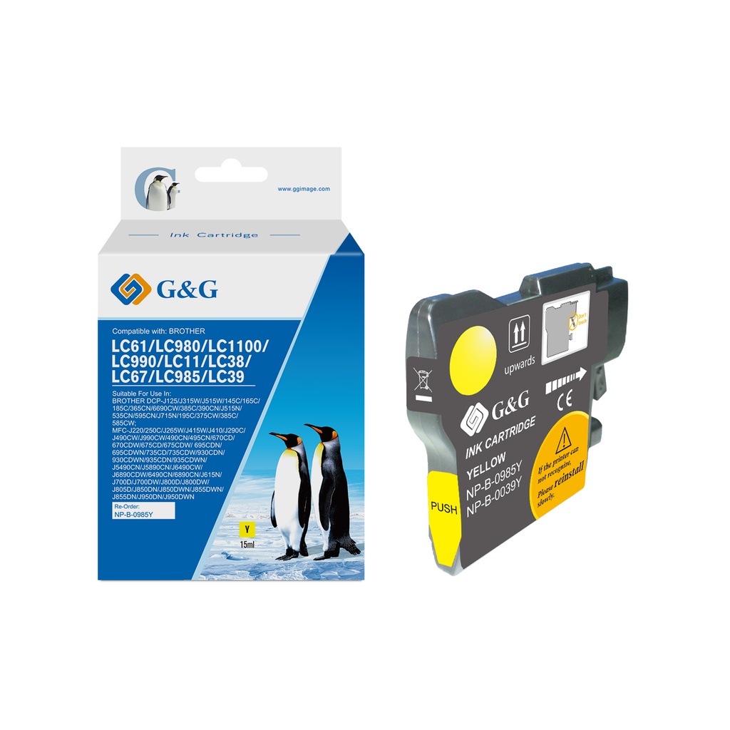 G&G Compatible Brother LC985Y Ink Y