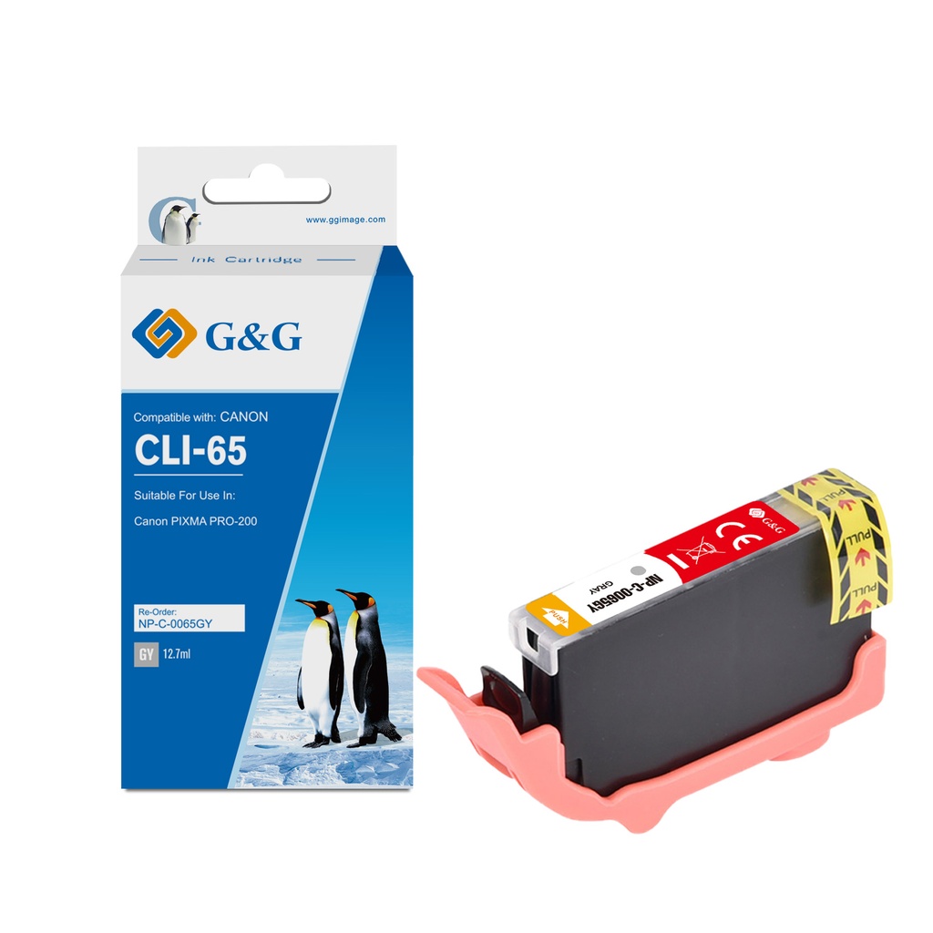 G&G Compatible Canon CLI-65GY Inkjet Cartridge Gray