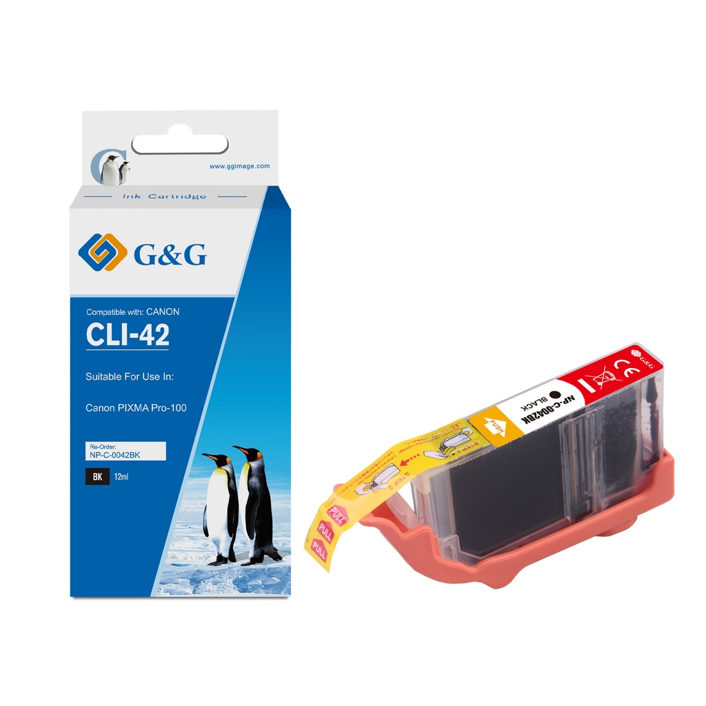 G&G Compatible Canon CLI-42BK Ink B
