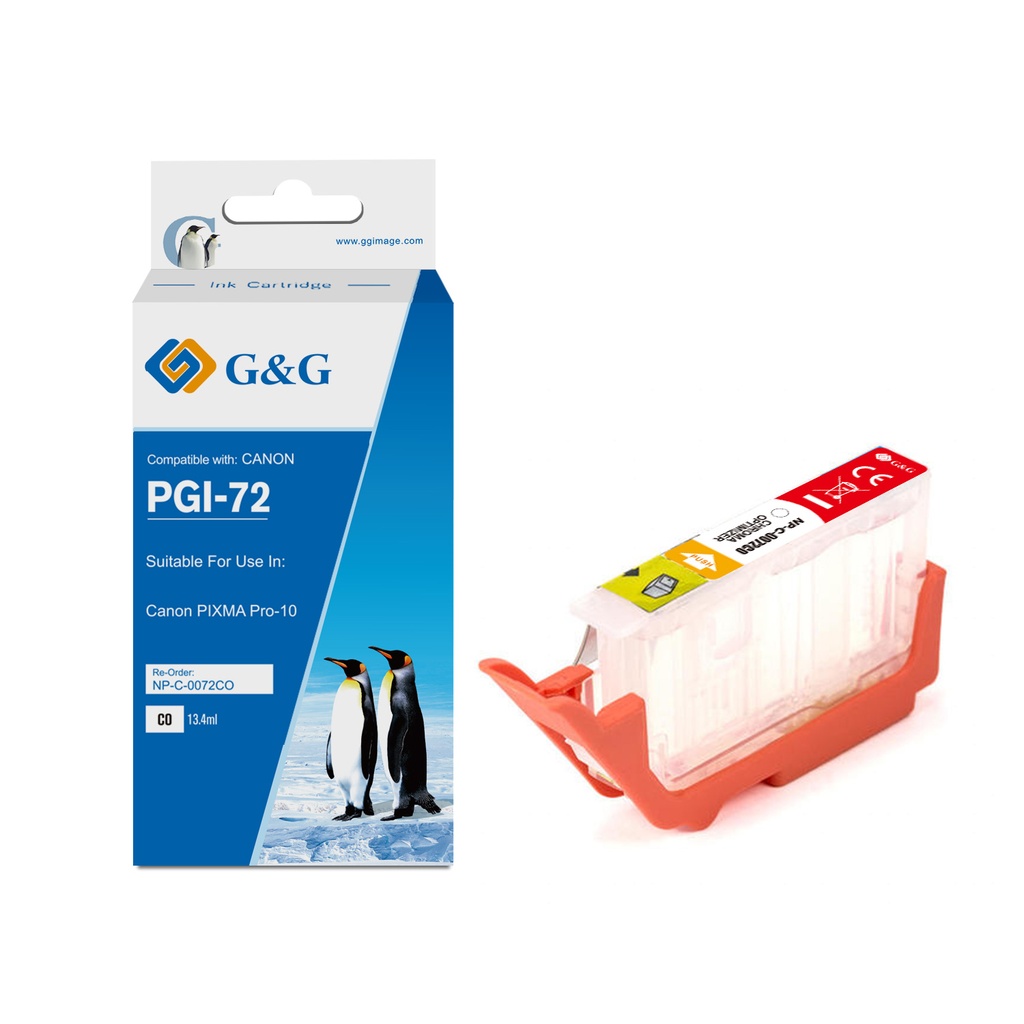 【202602下架 No Restock产品无库存无来货】G&G Compatible Canon CLI-72CO Ink CO[No Restock]