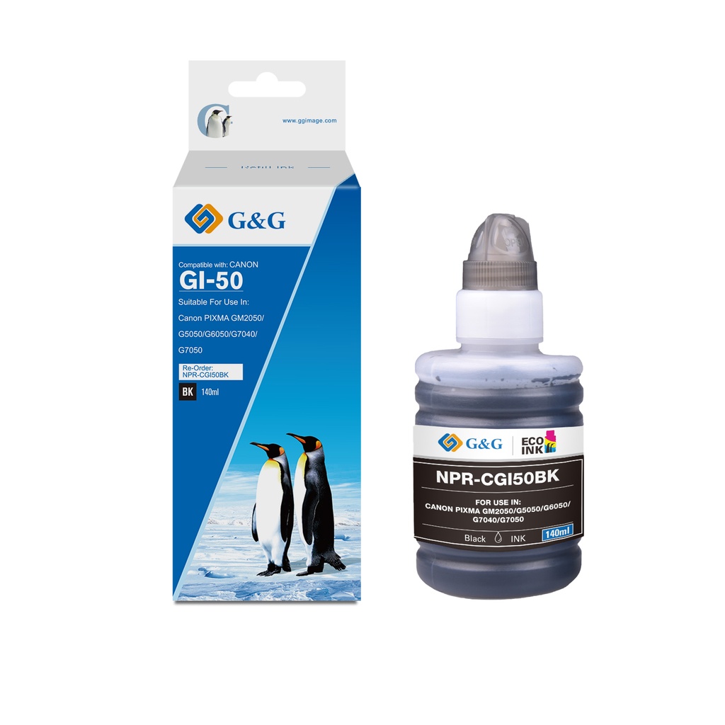 G&G Compatible Canon GI-50PGBK Ecotank Ink B