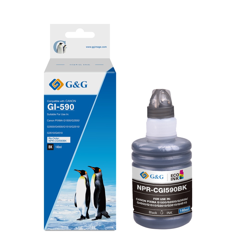 G&G Compatible Canon GI-590BK Ecotank Ink B