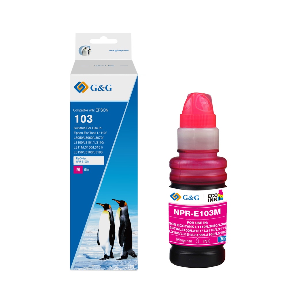 G&G Compatible Epson C13T00S34A Ecotank Ink Magenta