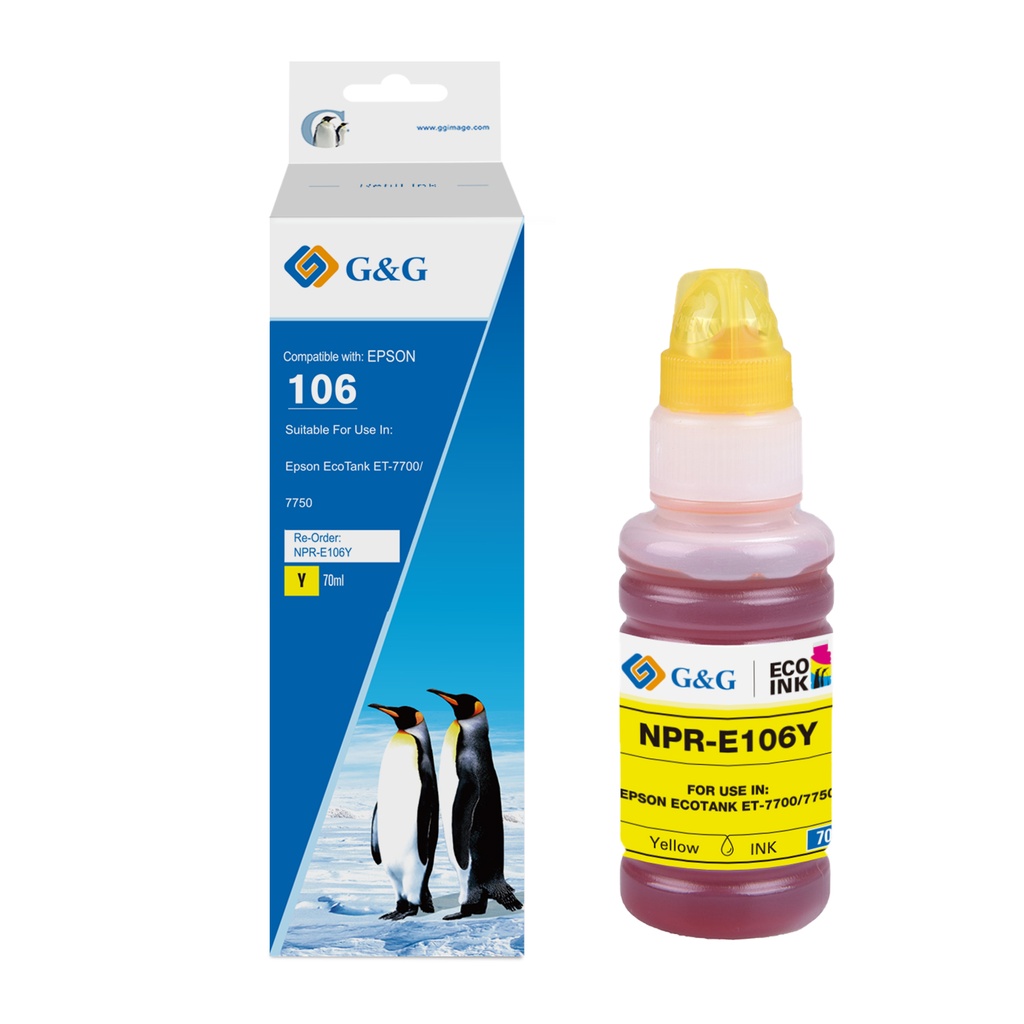 G&G Compatible Epson C13T00R440 Ecotank Ink Yellow