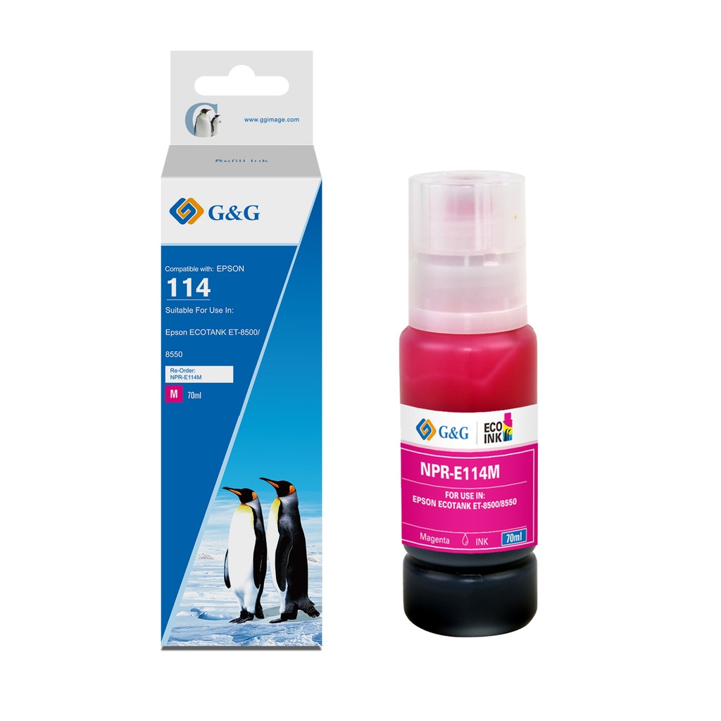 G&G Compatible Epson C13T07B340 (114) Ecotank Ink Magenta