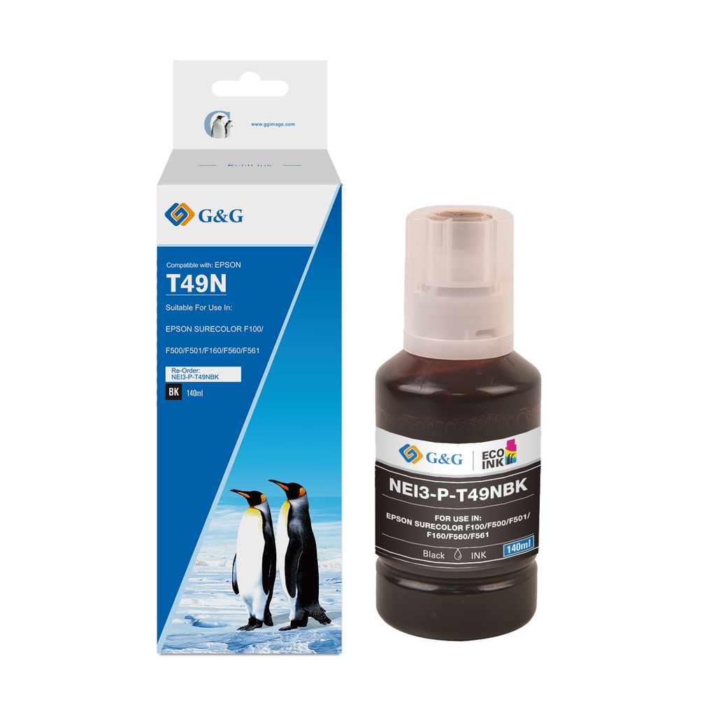 G&G Compatible Epson C13T49N100 (T49) Ecotank Ink Black