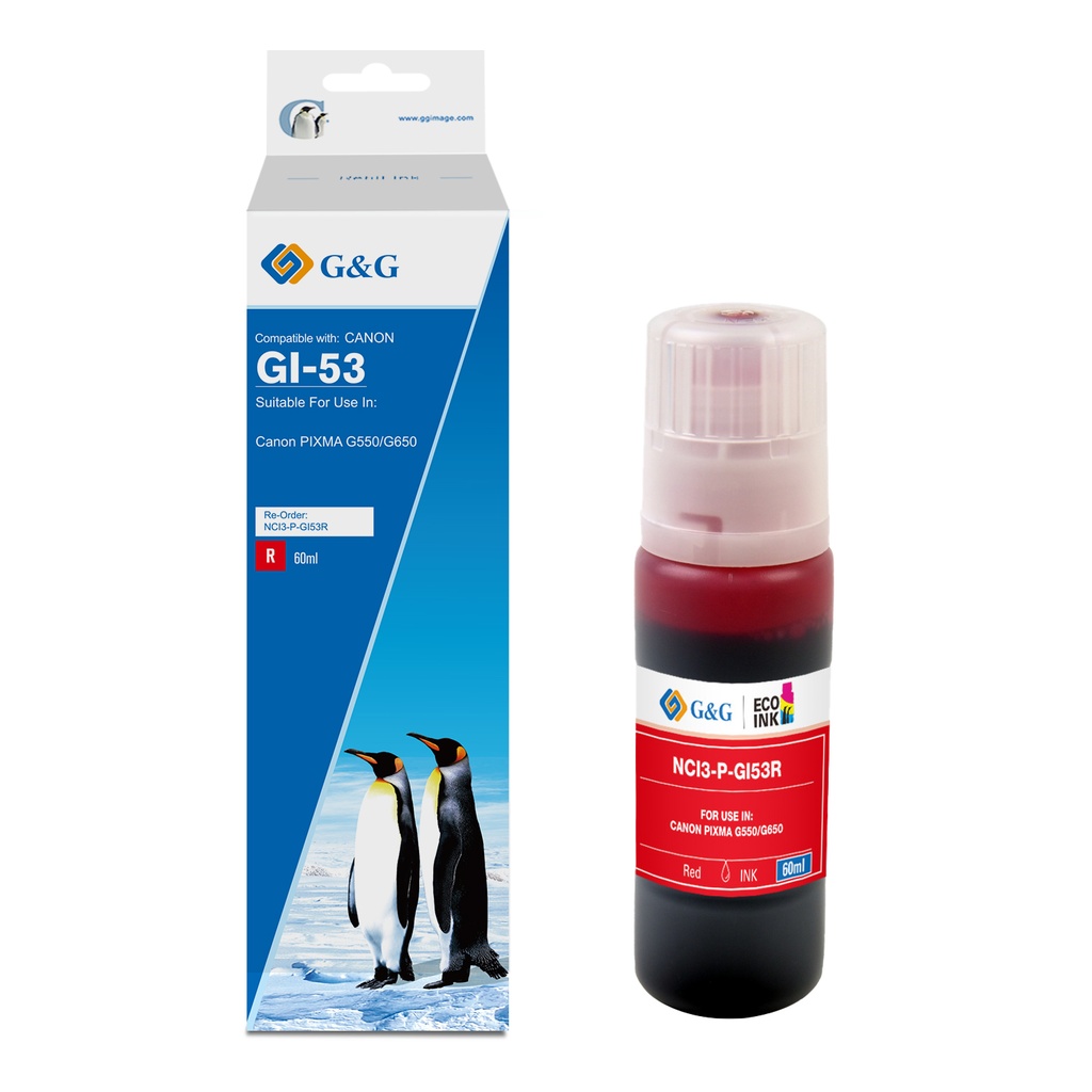 G&G Compatible Canon GI-53R Ecotank Ink R