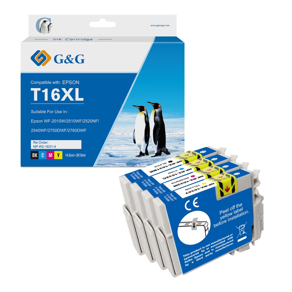 G&G Compatible Epson T1631/1632/1633/1634 Ink BK/C/M/Y