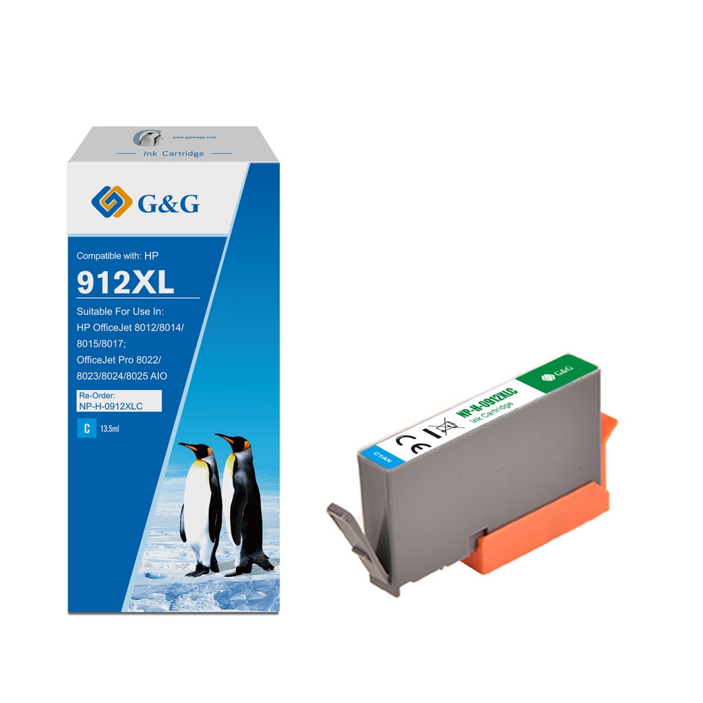 G&G Compatible HP 3YL81AE(912XL) Ink Cyan