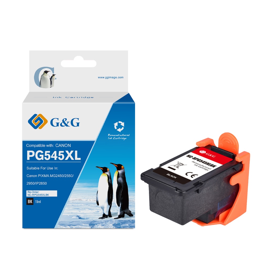 G&G Remanufactured Canon PG-545 Inkjet Cartridge Black