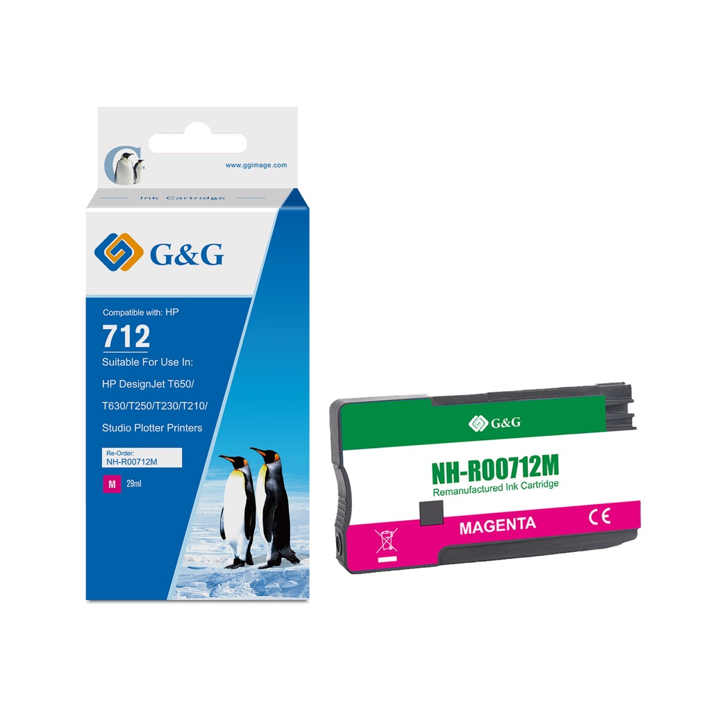 G&G Remanufactured HP 3ED68A Inkjet Cartridge Magenta