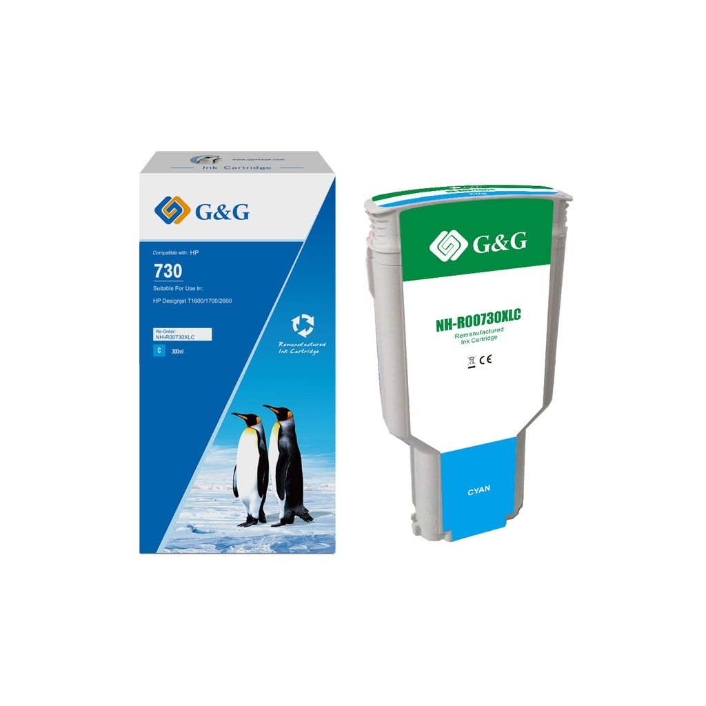 G&G Remanufactured HP P2V68A Inkjet Cartridge Cyan